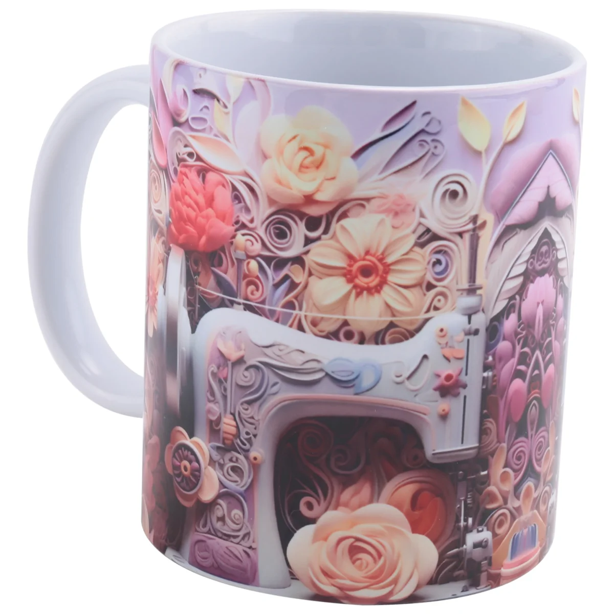 New 3D Sewing Painted Mug Creative 3D Space Mug Christmas Gift Home Decor Mugs Coffee Cups Room Decoration and Display B