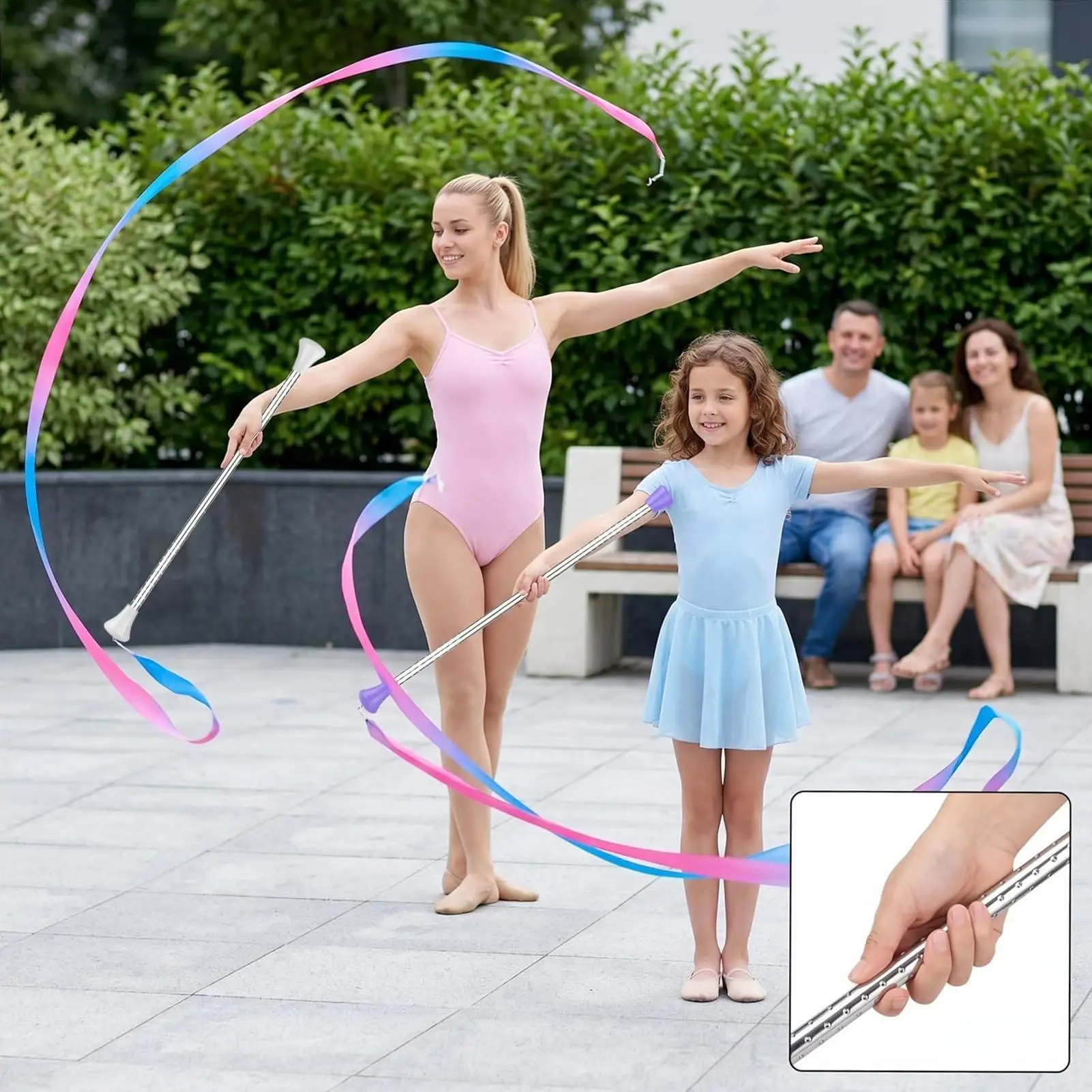 Batons For Twirling Non-Slip Comfortable Handle Dance Metal Twirling Baton For Kids Women Men Adults Stage Performance Talent