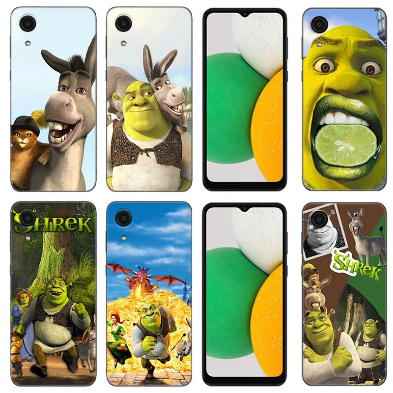 Funny Shrek-The-Musical Black Phone Case For Samsung Galaxy A01 A03 Core A04 E A02 A05 A10 A20 A21 A30 A50 S A6 A8 Plus A7 2018