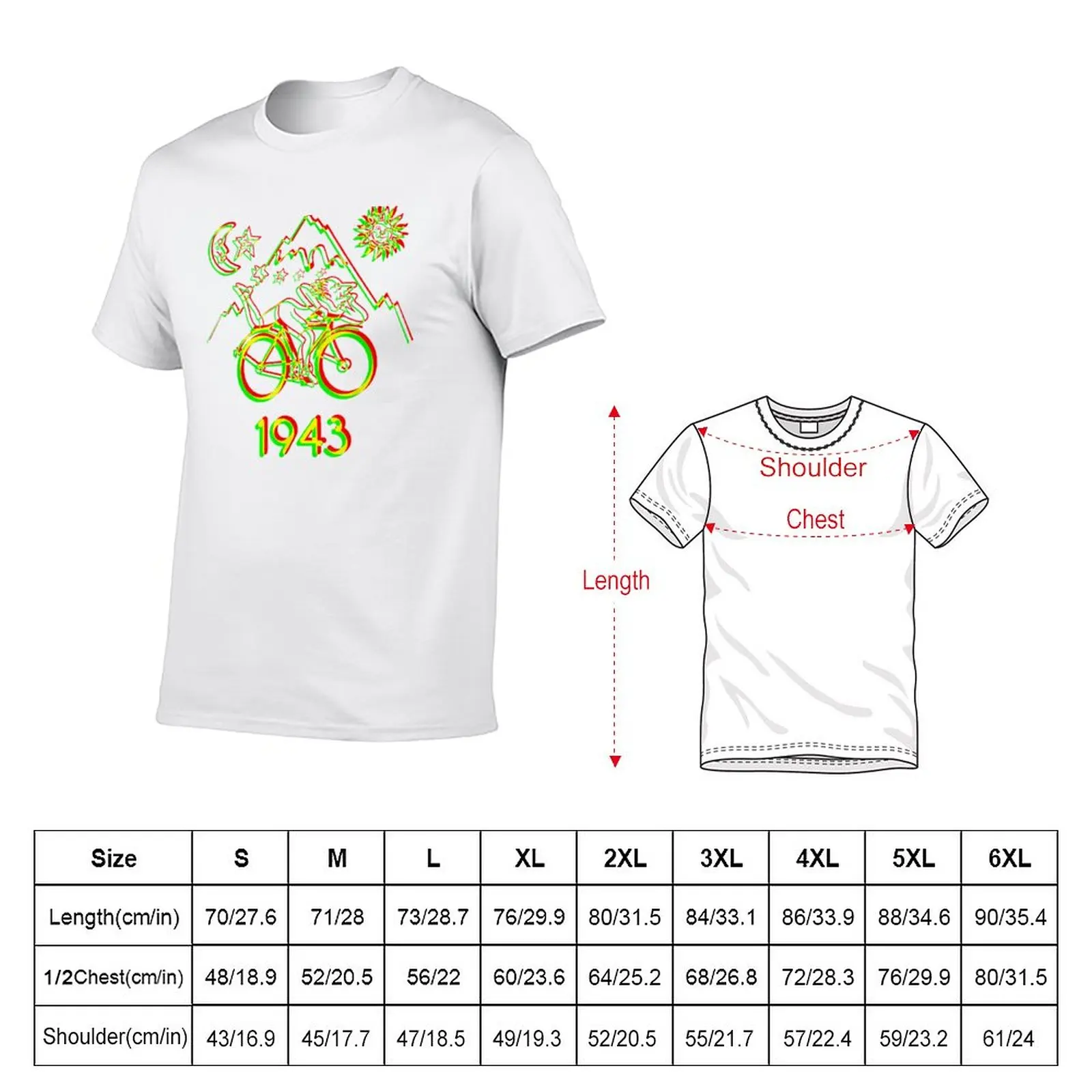 New Bicycle Day 1943 LSD Acid Hofmann Trip T-Shirt anime new edition t shirt aesthetic clothes sweat shirt tshirts for men