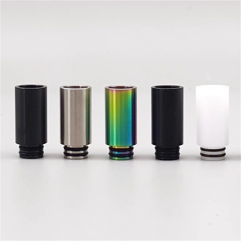 

1PC 510 Drip Tip Stainless Steel Plastic Long Style Straw Joint