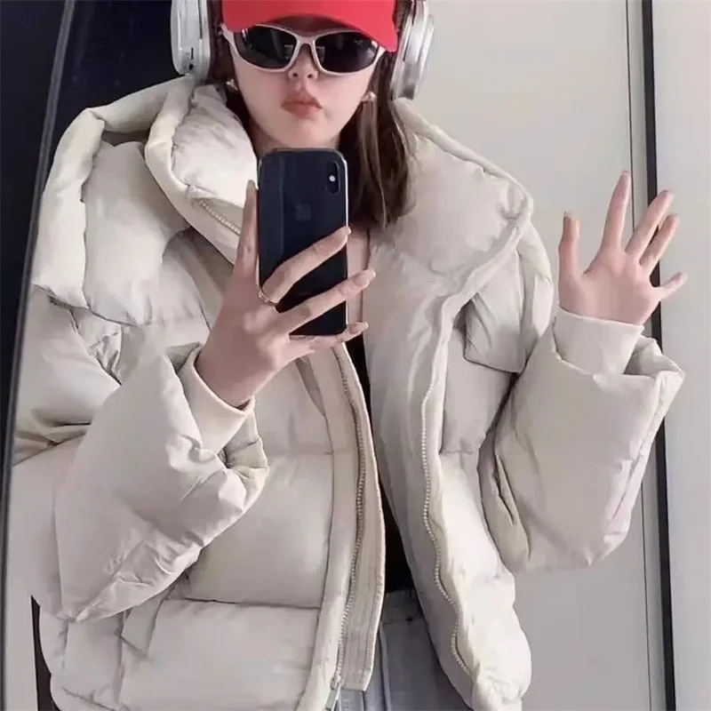 

Зимние теплые хлопковые куртки-пуховики, женские свободные парки, пальто, винтажная куртка-хлеб, верхняя одежда, офисная женская стеганая одежда