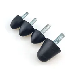 4Pcs M6 M8 Male Thread Cone Type Rubber Shock Absorber Water Drop Shock Crash Pad Damper Anti Vibration Isolation Mount