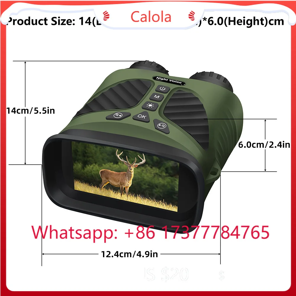 4X Optical 8X Zoom 2.5K Binoculars DT39 300M Night Vision Device for Hunting Camping Hiking Caving