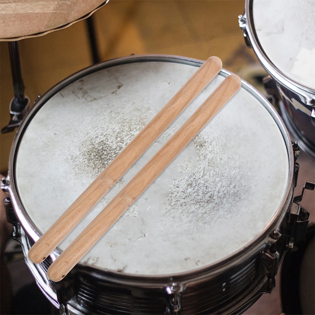 

4 PCS Drumsticks Hammer Drumming Equipment Jazz Kids Wood Practice for Adults Bass