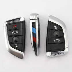 3/4 Nút Thông Minh Điều Khiển Từ Xa Vỏ Chìa Khóa Dành Cho Xe BMW CAS4 FEM Dao Hình Thay Thế Chìa Khóa Xe Ô Tô Tẩy Trống Ốp Lưng