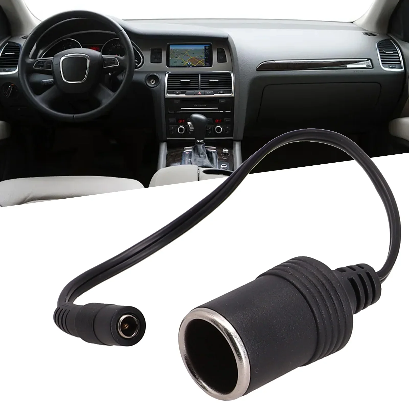 12V Female Car Cigare  Socket Plugs Connector Charger Cables Adapters DC5.5 2.1mm 12V/24V 5A Power Cable Interior Accessories