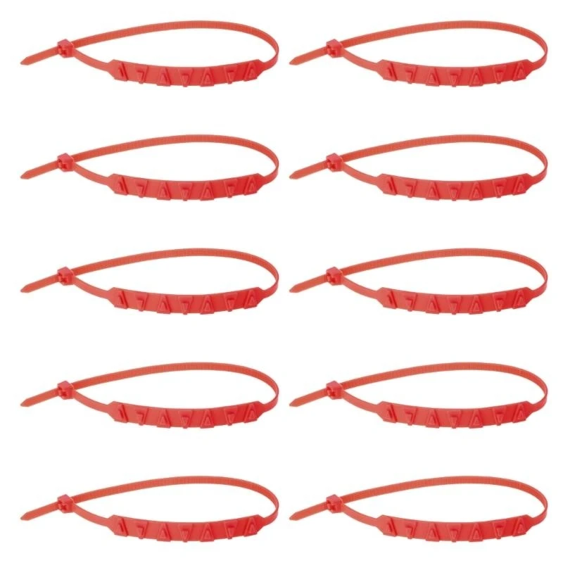 R9CC 10Pcs Anti-Slip Snow Tire Chains Adjustable Emergency Tyre Wheel Cable for Car SUV Anti Skid Cable Tie Reusable
