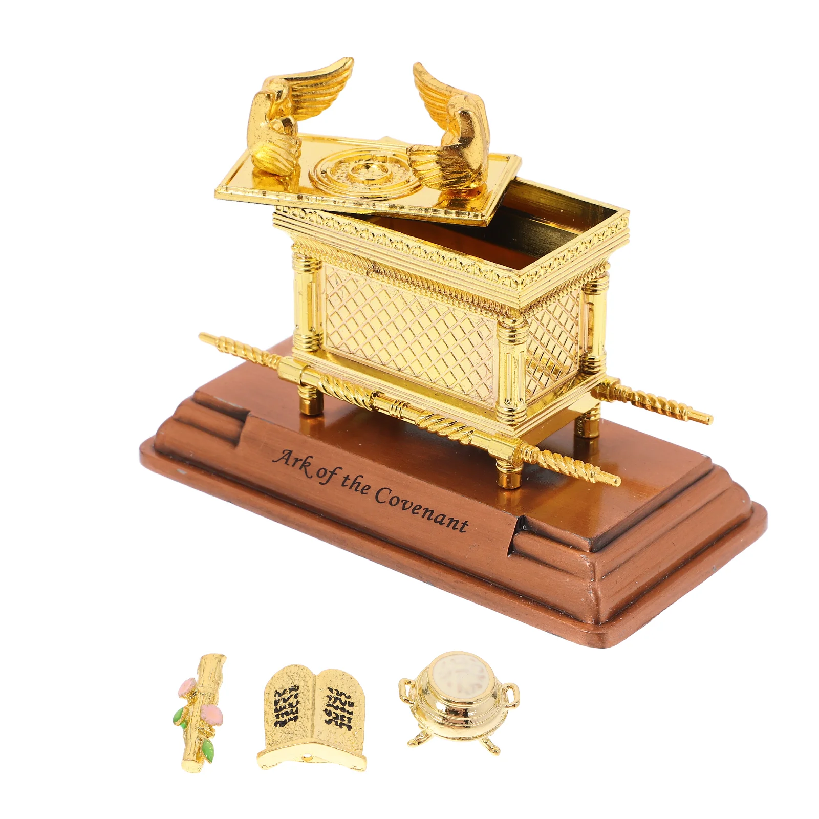 

Ark of Statue Religious Artifact Model Faith Decor Zinc Alloy Faith-based Ornament
