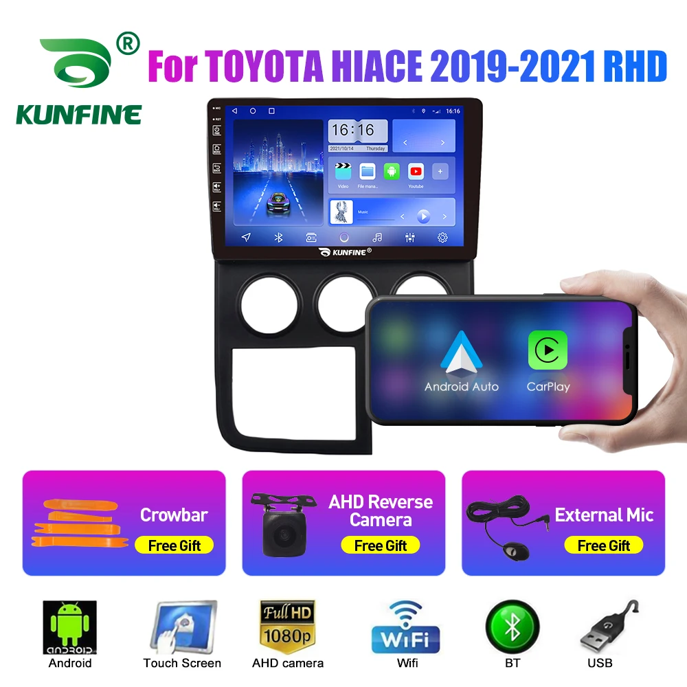 Car Radio For TOYOTA HIACE 2019-2021 RHD Octa Core Android Car DVD GPS Navigation Car Stereo Carplay Android Auto