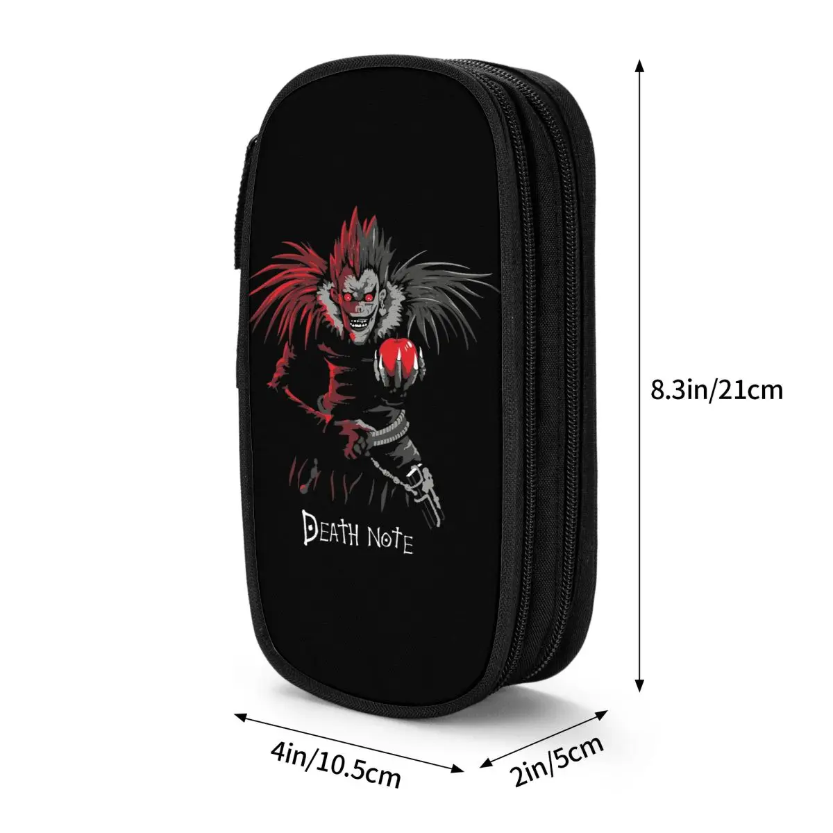 Ryuk Mortes Notes Estojo, Cute Pen Box Sacos, Grande Armazenamento, Material Escolar, Estojo Cosmético para Meninas e Meninos