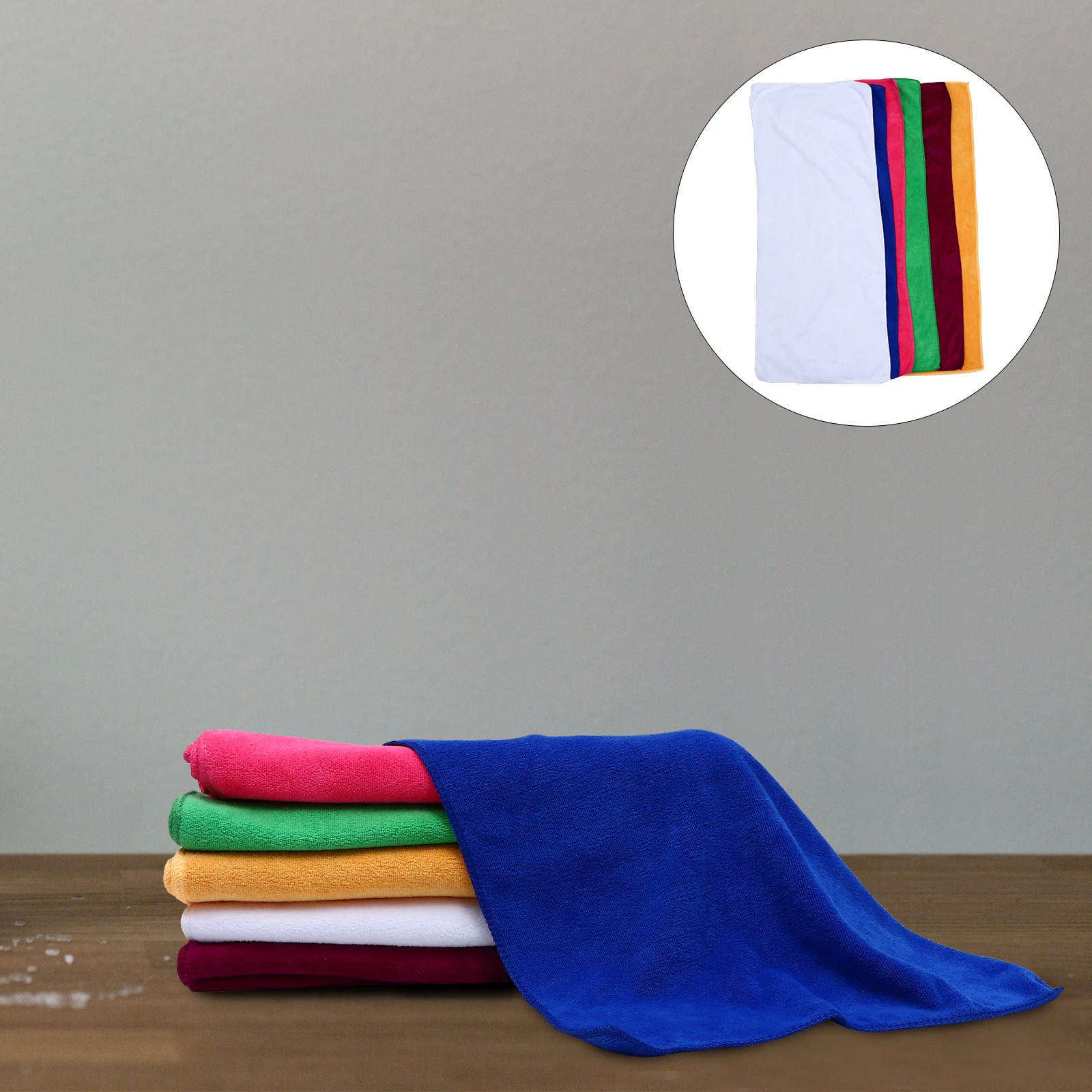 

6 Pcs Towels Car Wash Thickening Salon Absorbent Body Cloth Car Wash Towel Hair Salon Cleaning Towel Home Daily Use