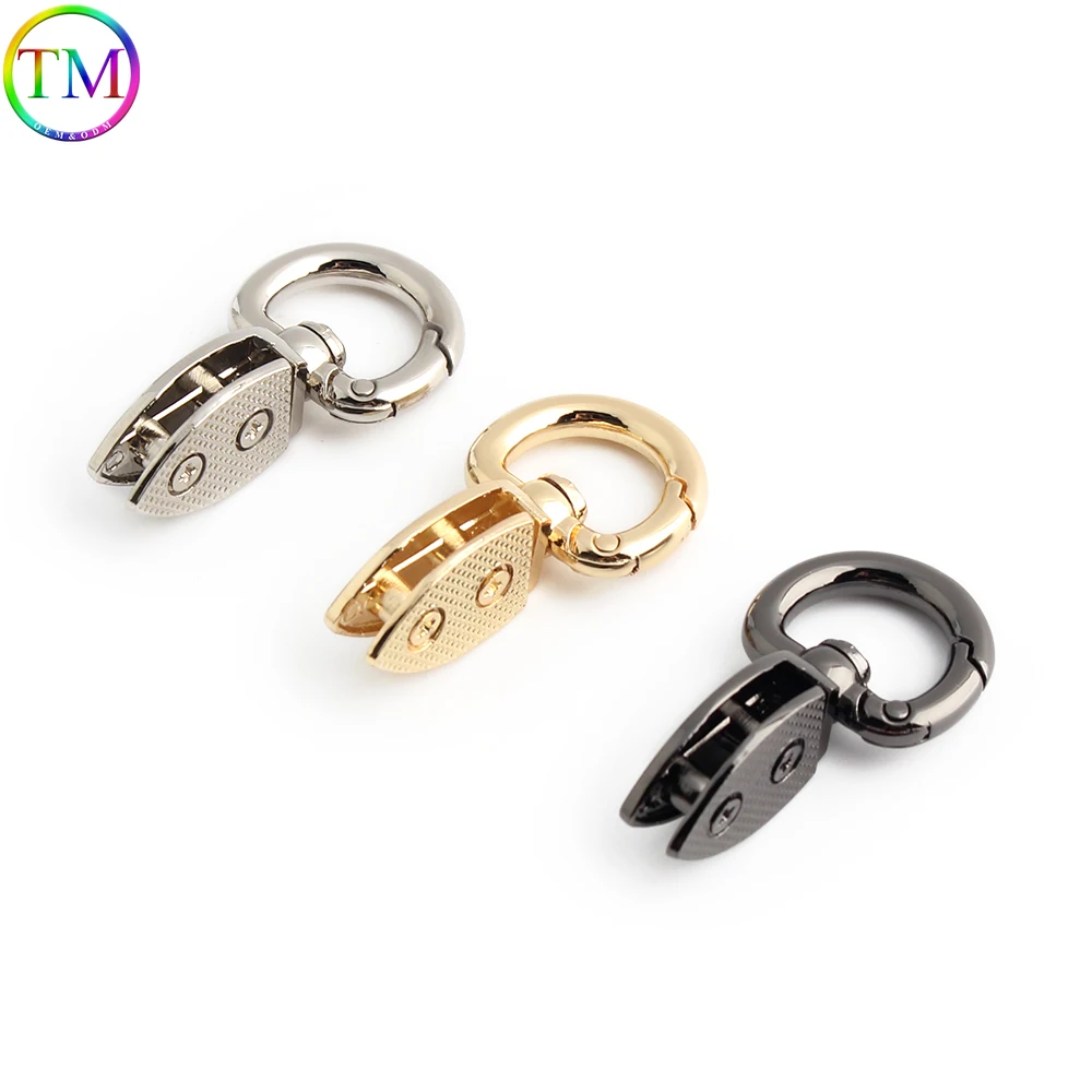 2-50-100Pcs Gold/Silver/Gun Black Metal Clasp Clip For Handbag Strap Buckle Connect Keyring Pendant Bags Hardware  Accessories