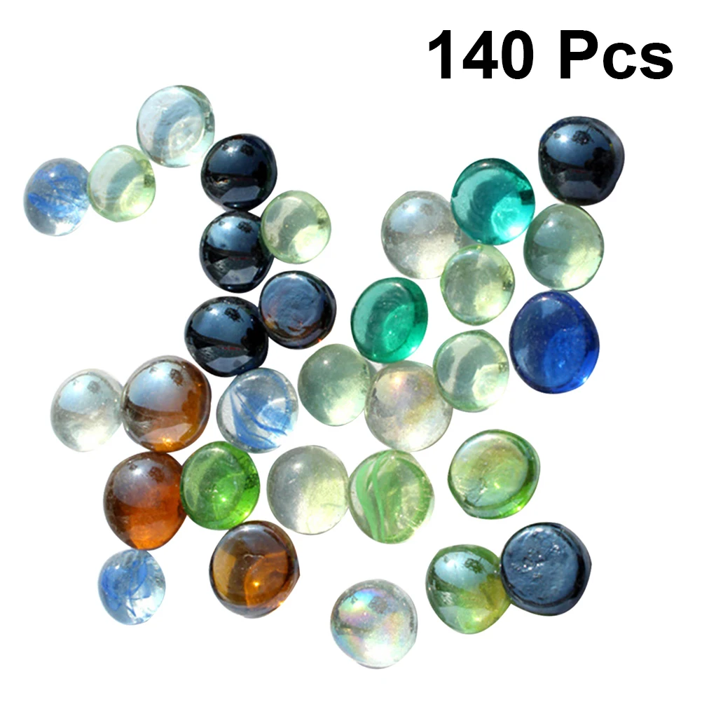 

140 шт. цветные стеклянные шарики, плоские бусины, сделай сам, материалы из бисера, акриловые украшения для изготовления ювелирных изделий, искусственный камень для офиса