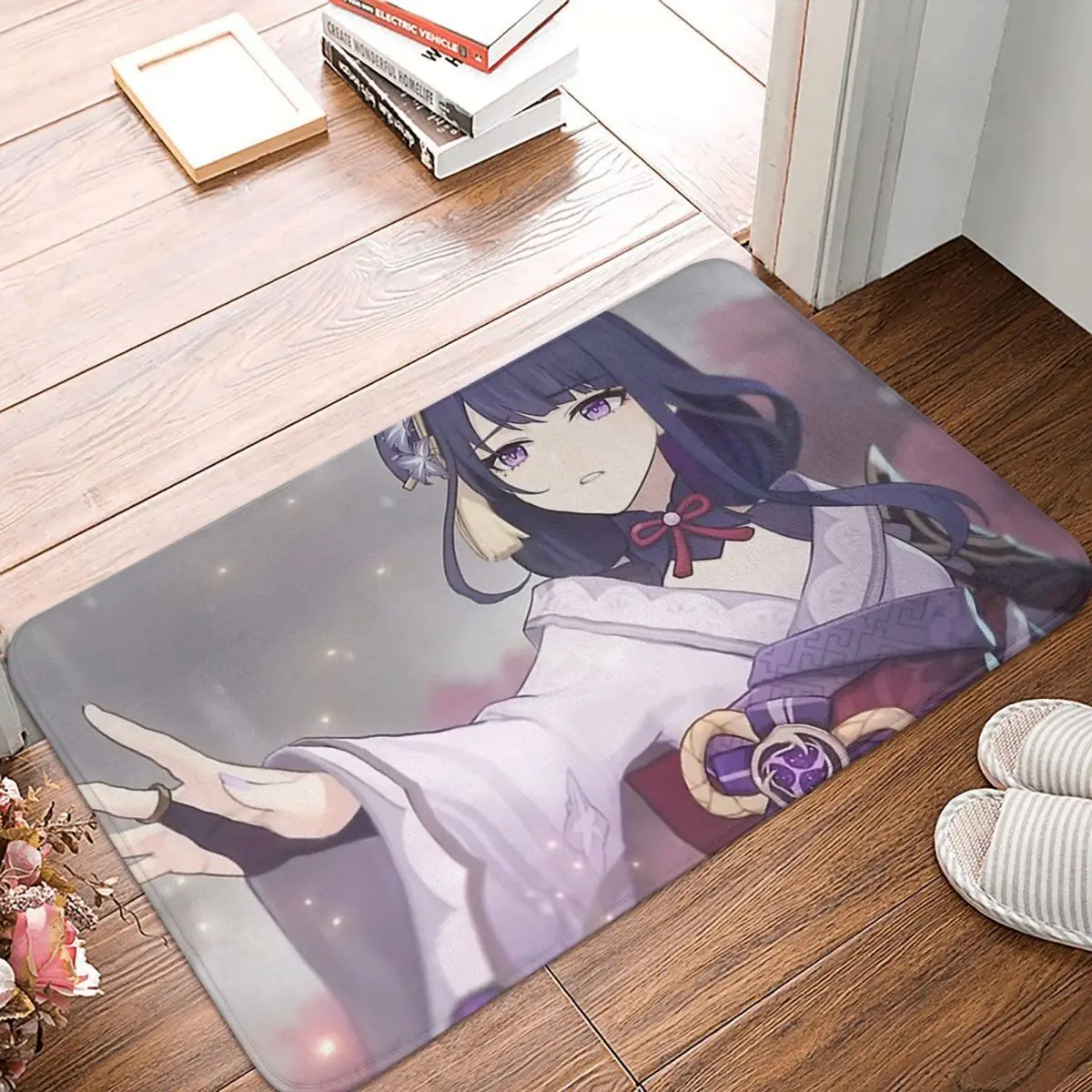 Baal Character Trailer Screenshot Anti-Slip Doormat Bath MatGenshin Impact Adventure Game Hallway Carpet Entrance Door Rug