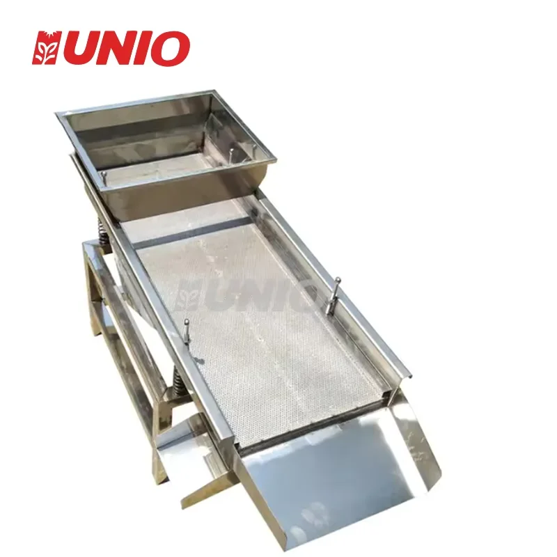 

Hot Selling Little Ore Sand Soil Compost Grain Coffee Beans Rice Fine Sieving Linear Vibrating Screen