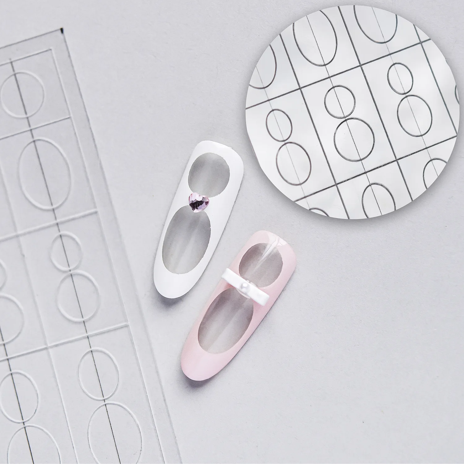 1PCS Minimalist Nail Art Accessories Natural Ultra-Thin Embossed Nail Stickers Elegant Daily Manicure Clear Texture Stickers DIY