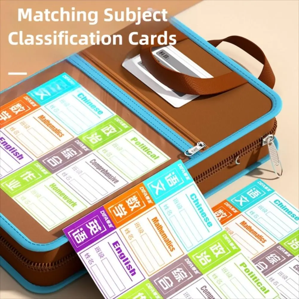 L-shaped A4 File Bag Large Opening Large Capacity Stationery Storage Bag Transparent Mesh File Organizer School Supplies