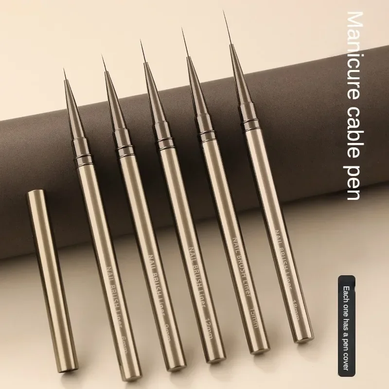 رسومات أظافر بطانة فرش شريطية رسم خطوط ممدودة اللوحة 6/9/12/15/18 مللي متر مسمار أداة مانيكير احترافية