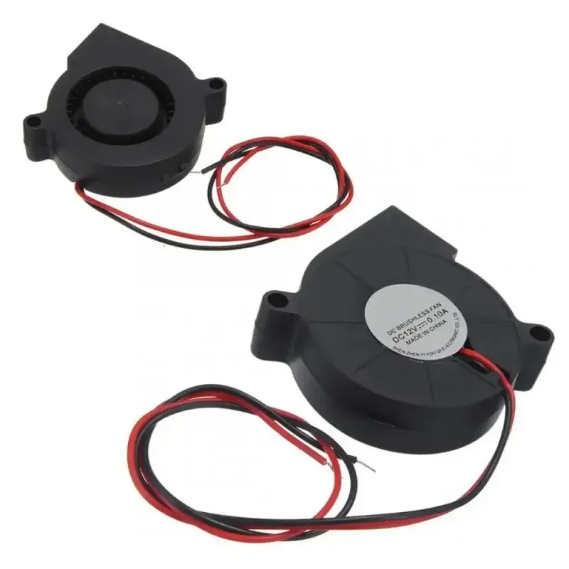 Prusa I3 MK3 سوبر صامت 5015 مروحة كروية مزدوجة ضربة شعاعي مروحة تبريد هيدروليكية كم تحمل مروحة أمامية برودة المبرد تيار مستمر 5 فولت