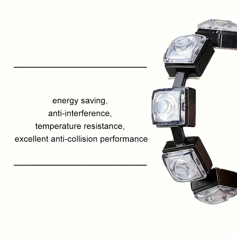 

2Pcs Universal Flexible Car LED DRL Strip - 6SMD White Ice Blue Daytime Running Light, DC 12V Car Styling Light