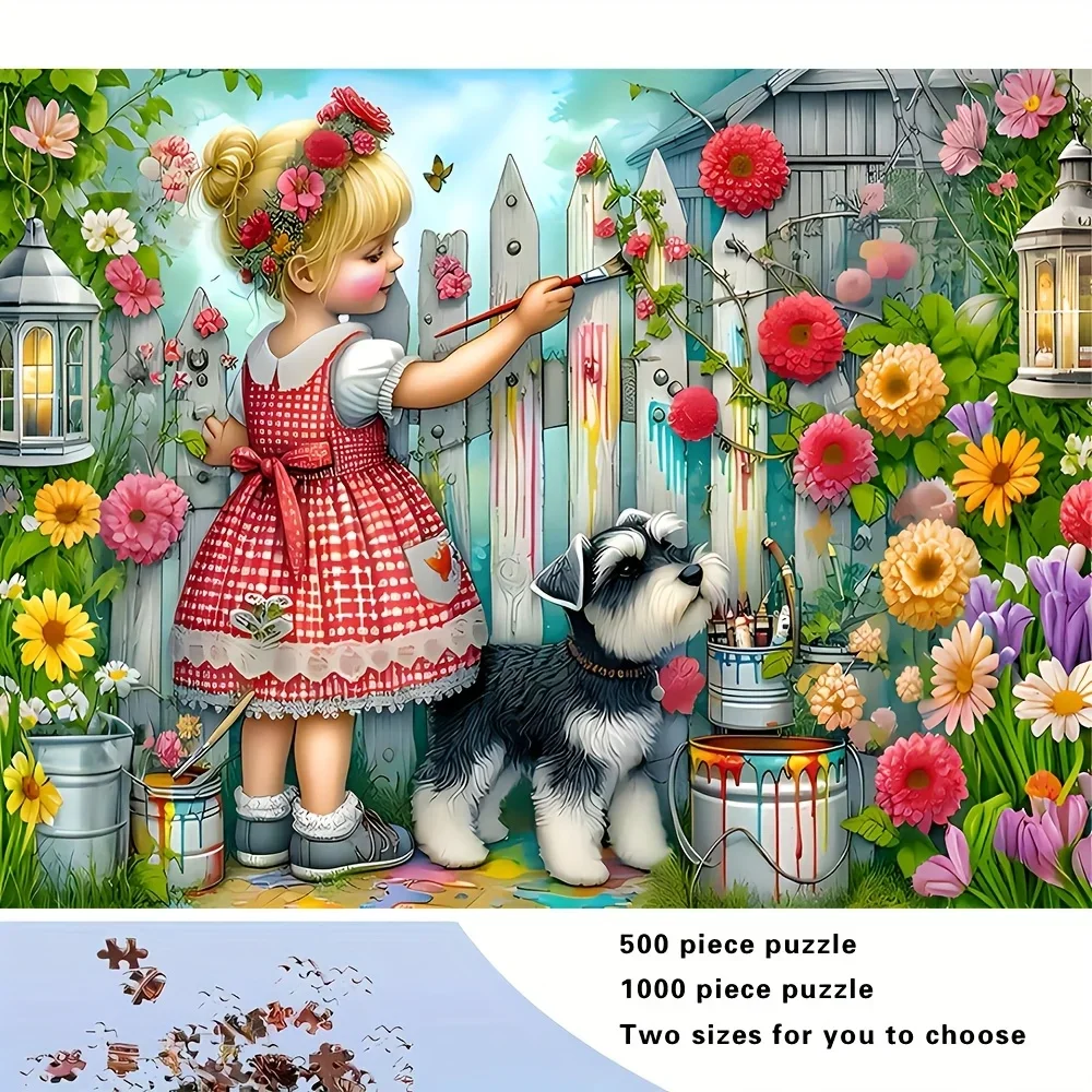500/1000-teiliges Puzzle für Erwachsene, großformatige herausfordernde 5D-Würfelähnliche Teile, tragbare Box für Erwachsene und Familien, Weihnachten/Urlaub