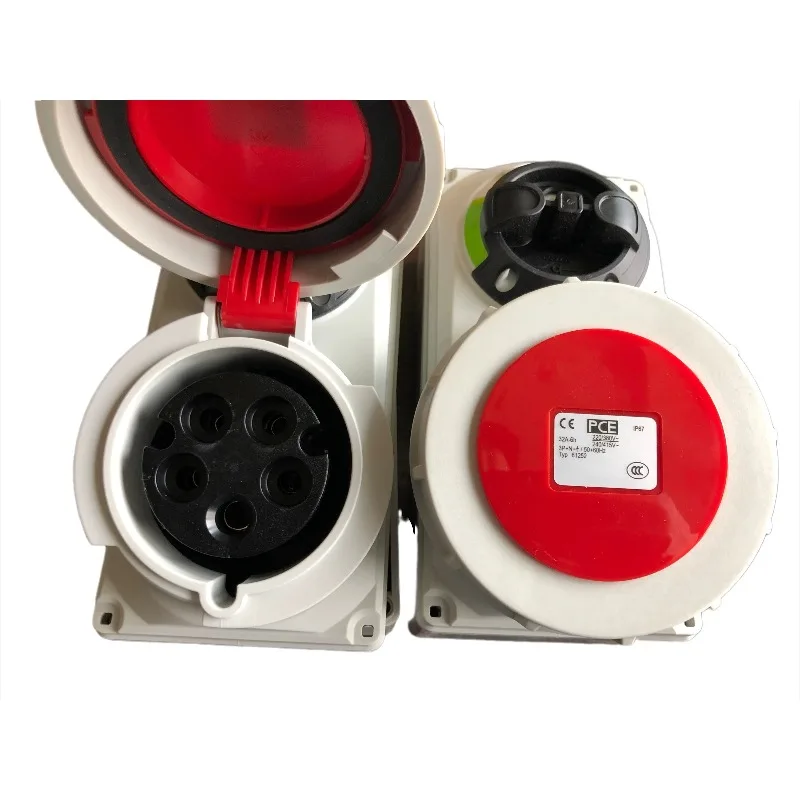 Original imported industrial machinery interlock socket 380V-32A-5 core - IP67 - Model 61252