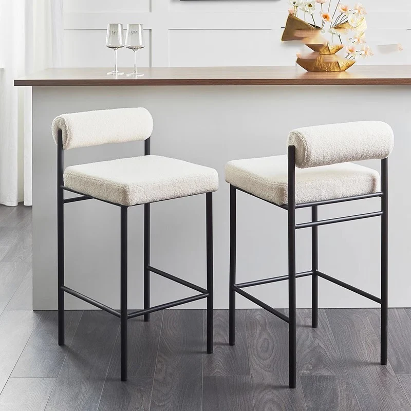 

Minimalist Gray Bar Stools Comfortable Wood Ergonomic Modern Nordic Bar Chairs Camping Gaming Banqueta Garden Furniture Sets