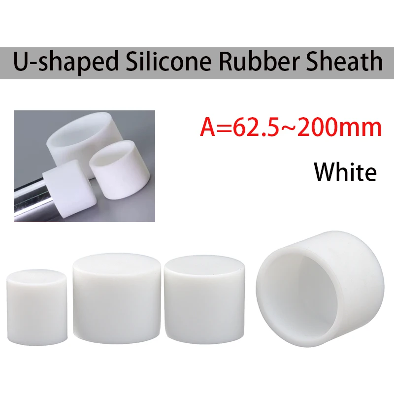 

1pcs 62.5~200mm White Silicone Rubber Round End Cap Dust Seal Protection Gaskets Pipe Cover Caps Round Tube Insert Stoppers