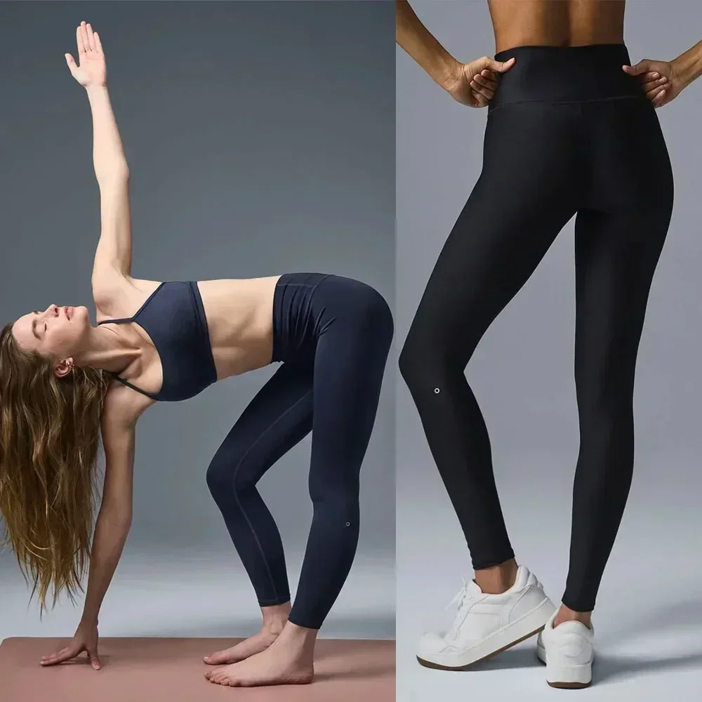 Sweatpants Yoga 7/8 High-Waist Air lift Legging Solid Color Pilates Street Style Comfortable Pants for Women's Exercise Leggings