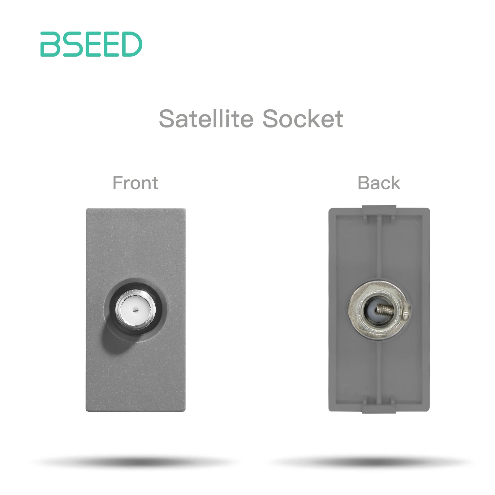 BSEED Stopcontact Internet Cat6 Onderdelen Kunststof frame USB Type-C Oplaadpoort TV HDMI-interface DIY Functie Onderdeel Gratis combinatie
