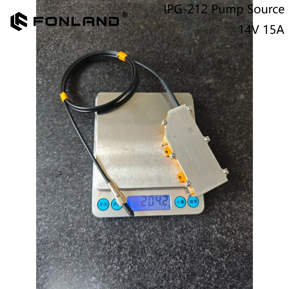 IPG-212 Infrared Laser Pump Source 970nm 14V15A with SMA905 Connector Fiber Laser Pump Diode for Laser Marking DIY