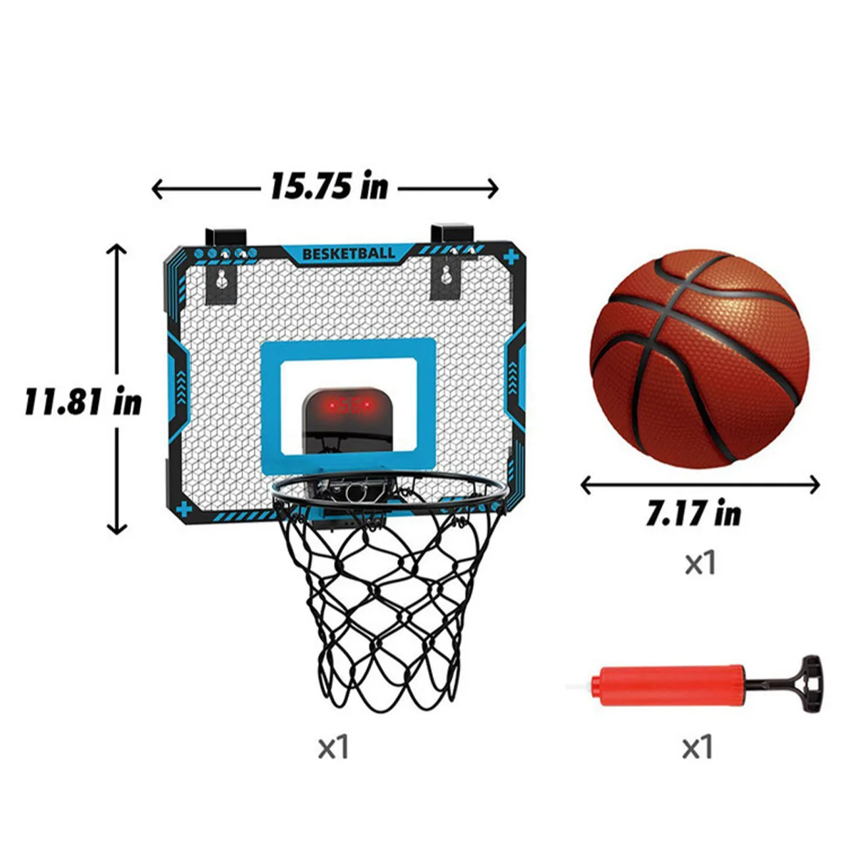 Children'S Foldable Scoring Dunk Portable Punch-Free Wall-Mounted Basketball Hoop Indoor And Outdoor Boy Fitness Exercise Toy