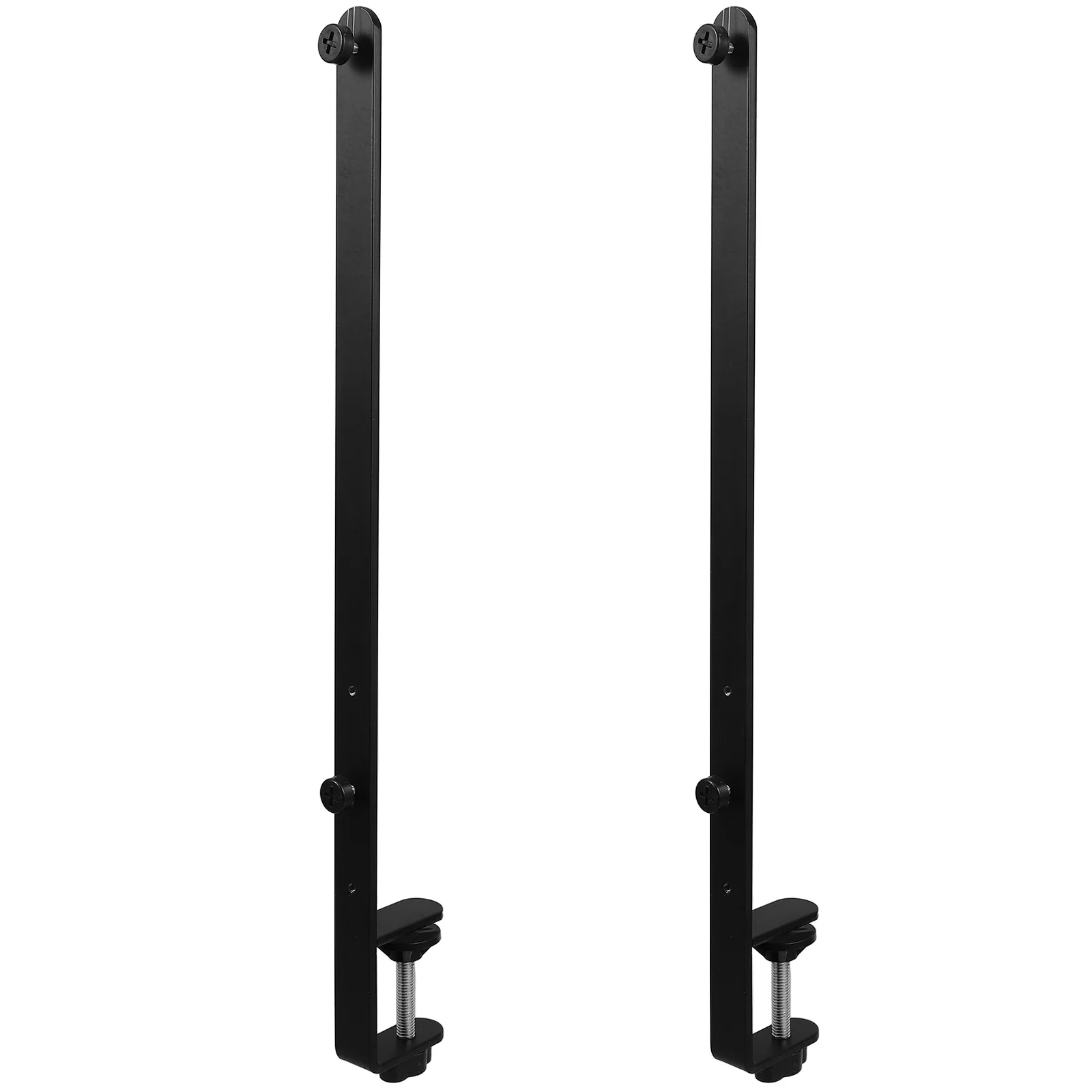 

2Pcs Adjustable Over Table Rod Stand Desktop Pegboard Black Stable Supports for Home Office Workshop Tool Storage Hanging