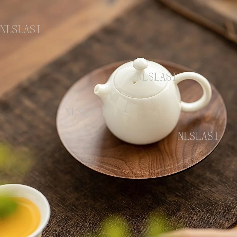 White Porcelain Teapot Chinese Style Dragon Egg Teapot Household Small Capacity Tea Maker Ball Hole Filter Teapot Kung Fu Teaset - view 6