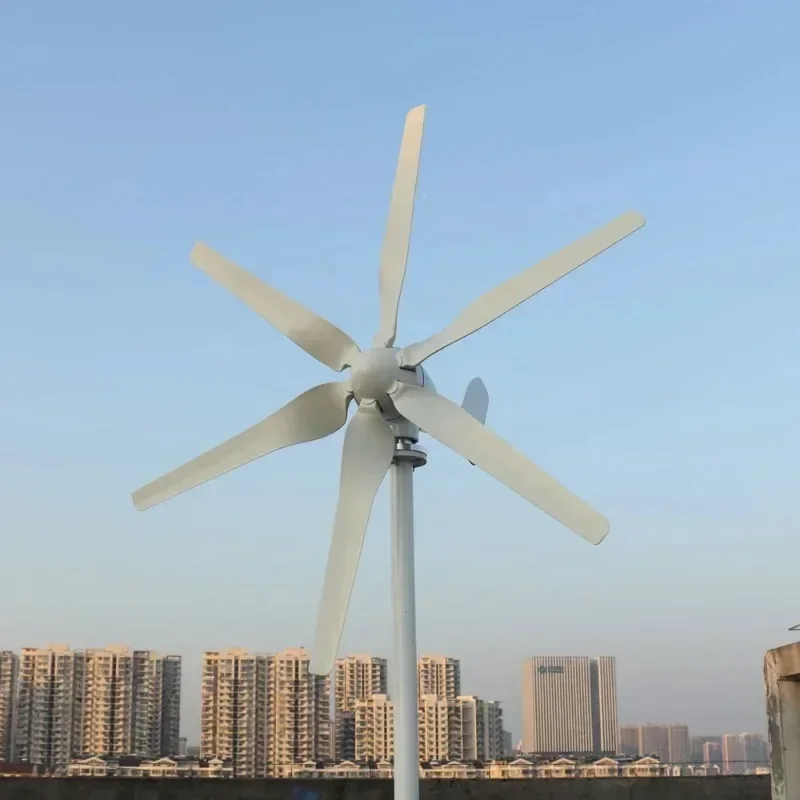 

800w 12v/24V/48v Horizontal Wind Turbine Power Generator 6 Blades with Mppt Controller for Home Use Hot sales