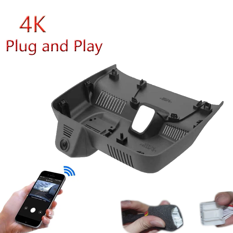 4K Plug And Play For Roewe RX8 2022 2023 Car Wifi DVR Video Recorder Parking Camera Dash Cam Night Vision FHD 2160P