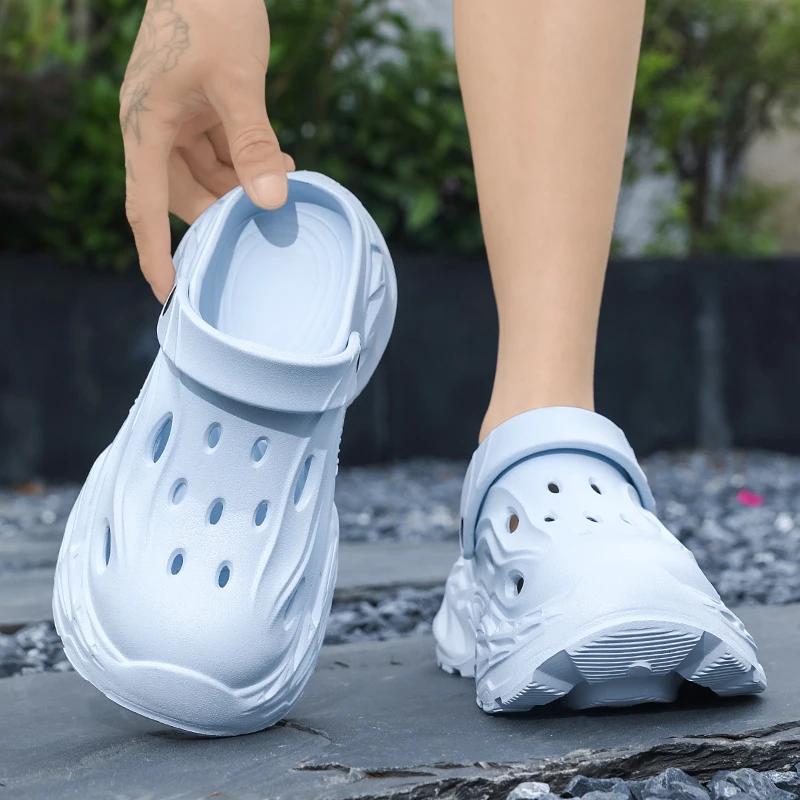 Sommer-Oberbekleidung für Herren und Damen, rutschfeste, geruchshemmende Zehensandalen mit dicker Sohle für Paare, lässige Strandpantoffeln – Detail 7