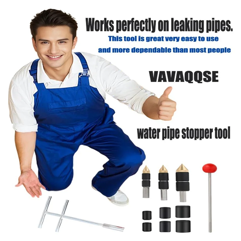 

AA76-Набор пробок для труб - Иглы для остановки водопроводной воды с термоплавкой для быстрого ремонта водопроводной трубы - Обустройство дома из нержавеющей стали, Du
