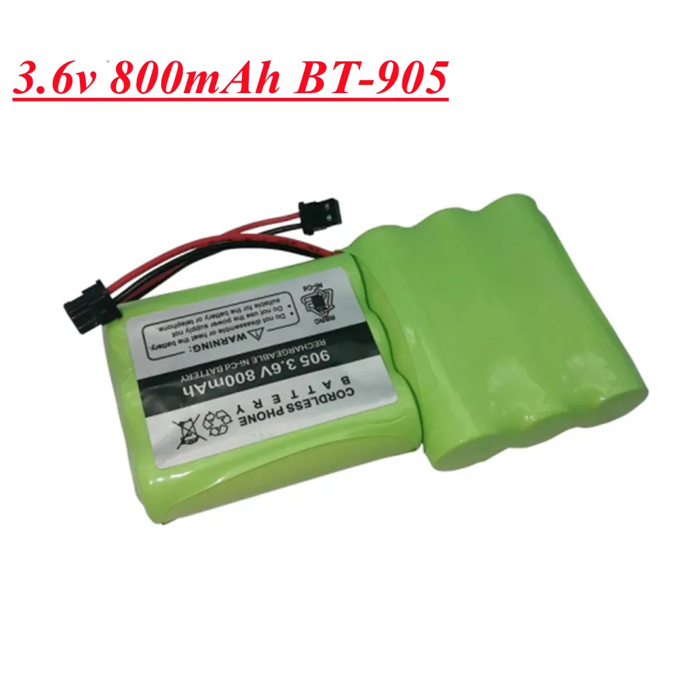 3.6V 800mAh BT-905 Battery For Uniden BT905 BT-1006 BT-800 KX-A36 P-P501 AE-255 B300 ATT-3AAB P-P5 Cordless Phone NiCD Battery