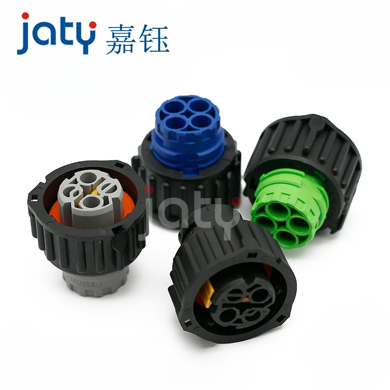 1set 2-pin 1/2/3/4-1813099-3/1-967402-3 Automotive Fuel Pump Plug Waterproof Connector TE Type Round DIN