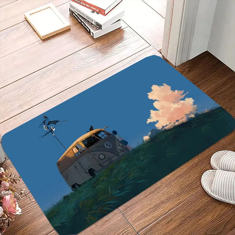 Cartoon Figure Japanese style Bathroom Floor Mat Welcome Home Toilet Doormat Bedroom Decoration Carpet felpudo puerta entrada