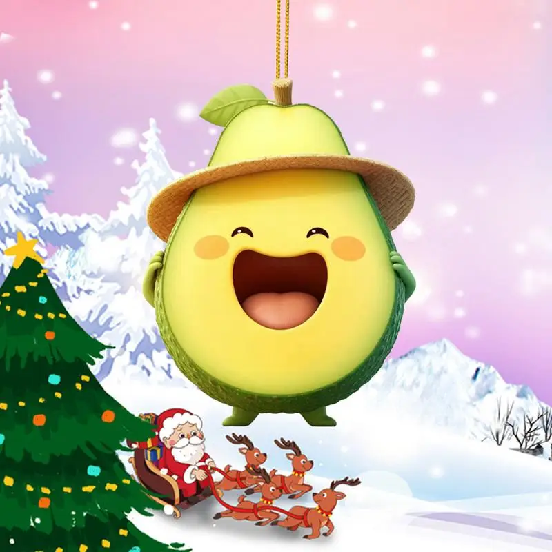 Акриловые подвески в виде авокадо, браслет с авокадо, серьги, брелок, подвеска, украшение для 2D ключей, подвеска для рюкзака, брелок, аксессуары для