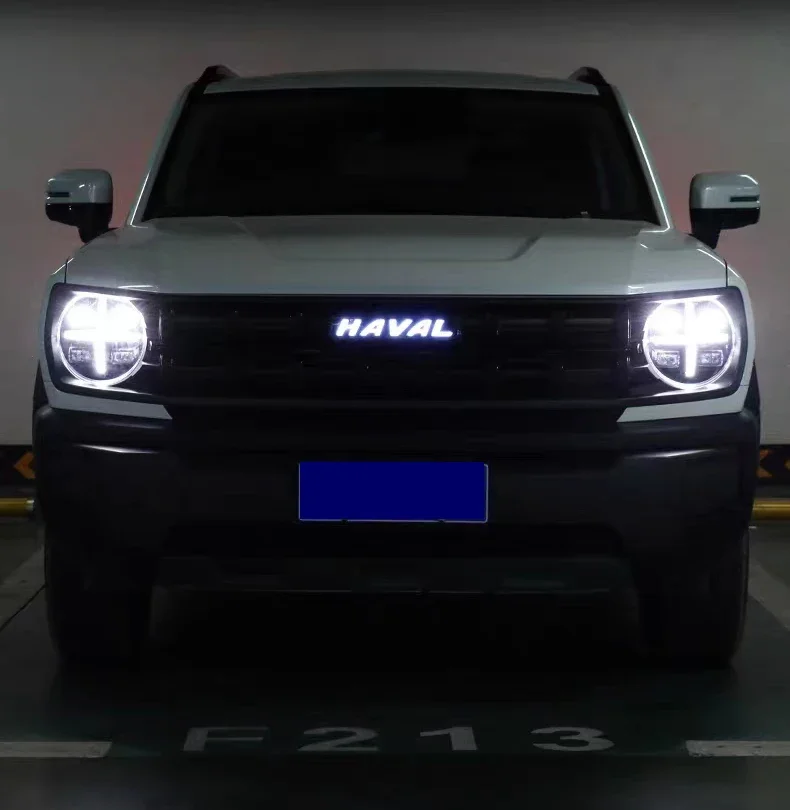 Car  LED Front Badge Light Emblem Auto Decal For Great Wall GWM Haval Dargo 2021 2022 2023 Dargo X Haval Jolion 2021 2022 2023
