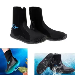 Premium Neoprene Wetsuit Boots 5mm Scuba Diving Boots Anti-skid Surfing Swimming Beach Wetsuit Shoes for Water Sports Snorkeling