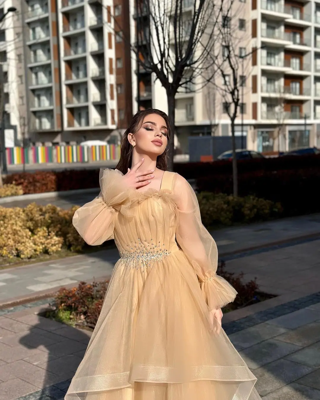 Luxury Evening Dresses A line Pleat Prom Dresses Off The Shoulder Floor Length Saudi Arabia Women's Party Gowns Vestidos