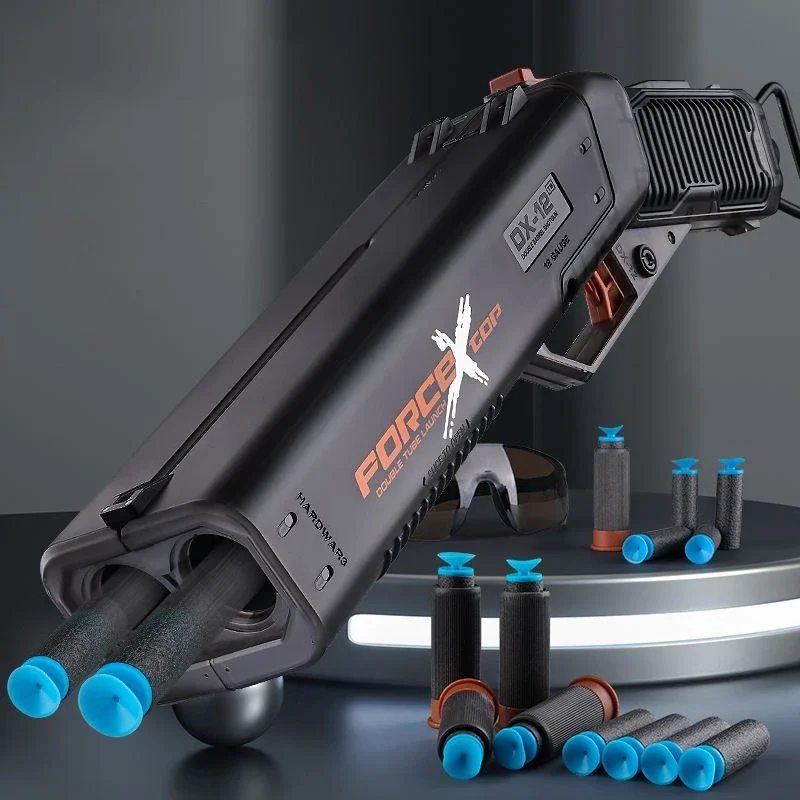 1PC Doppelrohr Shell Werfen Soft Bullet Gun S686 Schrotflinte Kinderspielzeugpistole