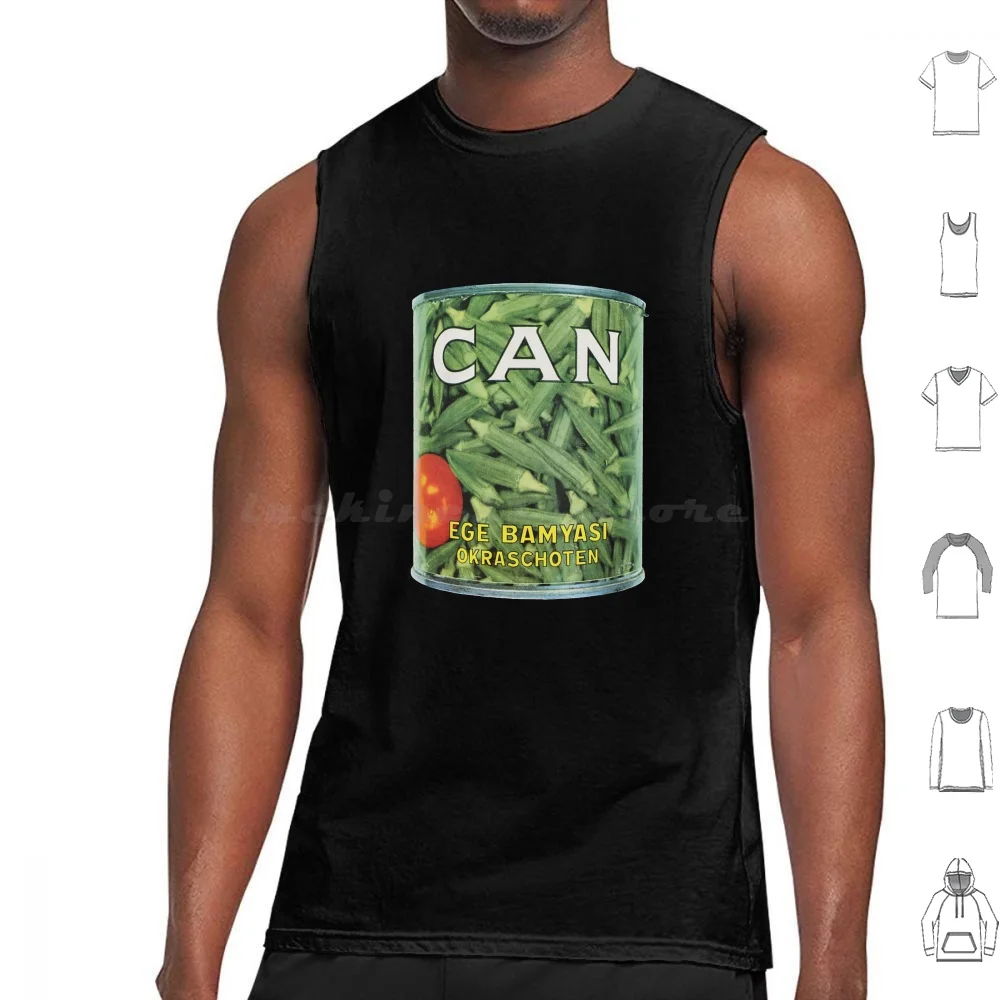 Can Ege Bamyasi Tank Tops Print Cotton Krautrock Can Ege Bamyasi Music Album Cover 1970 70s