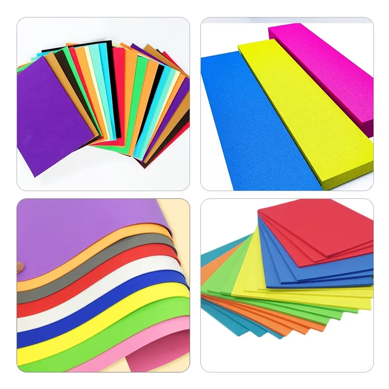 Colorful EVA Foam Board Buffering Shock Absorption Foam Sheet Handmade DIY Cosplay EVA Rubber Sound-absorbing Foam 38 Degrees