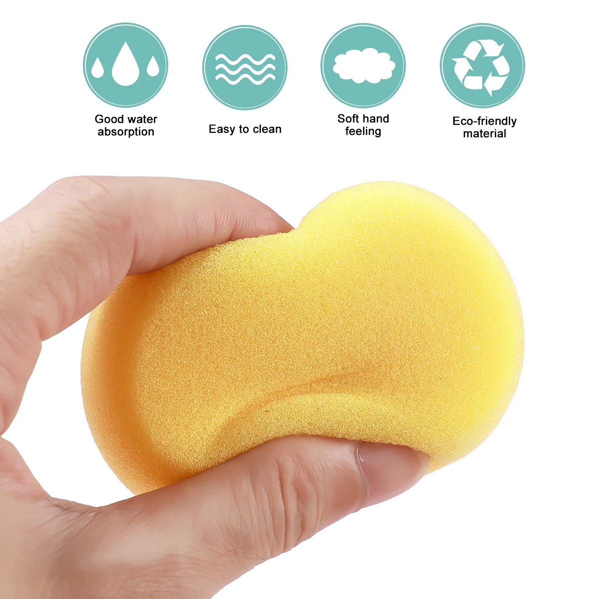 Sponge Painting Sponges Round Cleaning Yellow Face Circle Pottery Tools Makeup Artist Sea Clay Craft Ceramic Foam Crafting Brush